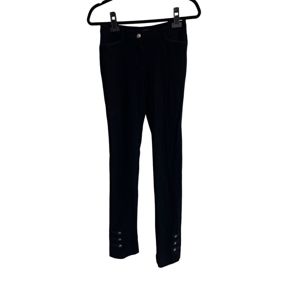 White House Black Market Pants Womens Size 0R Black Slim Leg Soft Straight Pants